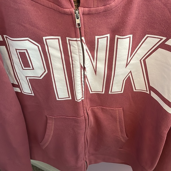 PINK zip up sweatshirt - Picture 2 of 4